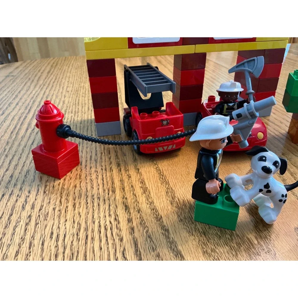 LEGO Duplo Fire Station 6138 My First Fire Station Building Set with Figures Dog - Picture 2 of 4